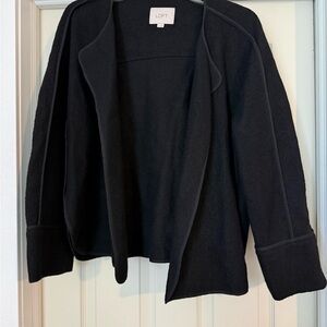 LOFT Black Open-Front Blazer